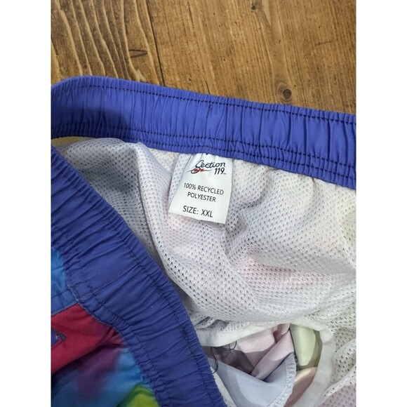 Grateful Dead Tie Dye Stealie Swim Trunk Section 119 Mens Sz XXL - Picture 6 of 6